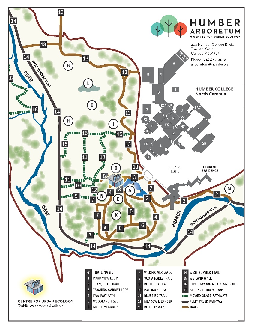 Humber College North Campus Map Map Of The World
